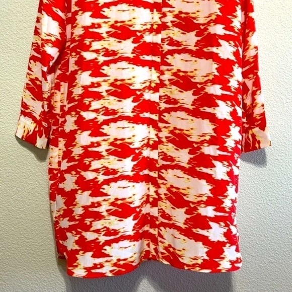 Collection P Orange Yellow 100% Silk Dress Size M - Picture 3 of 11